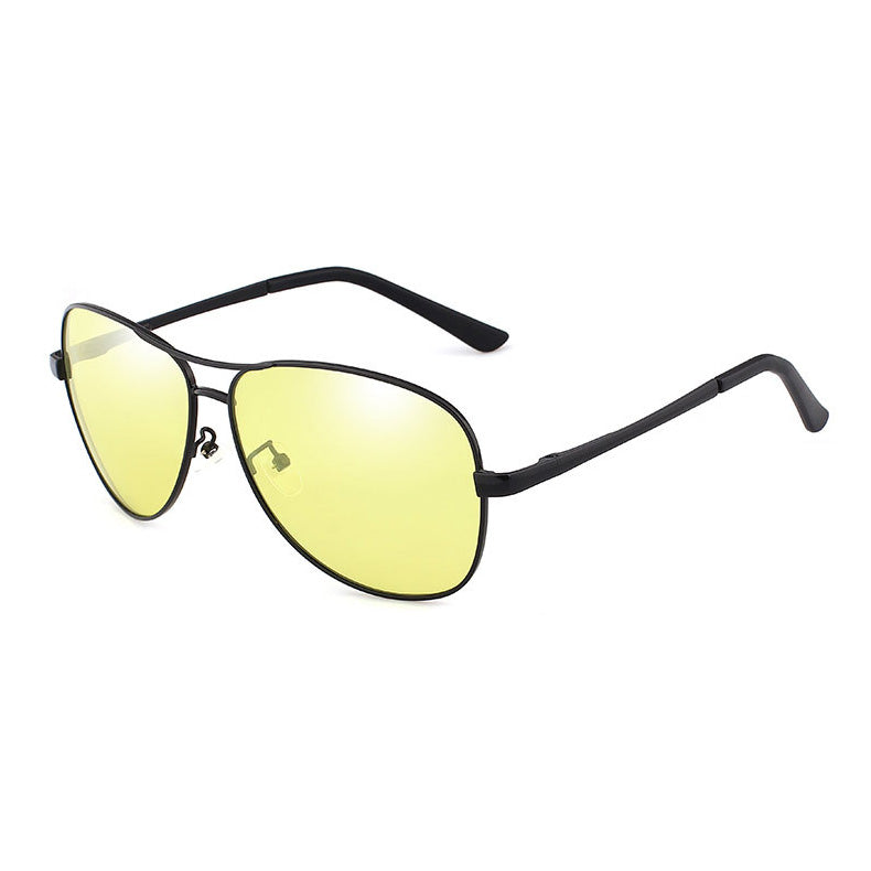Polarized Retro Frog Metal Sunglasses, UV400